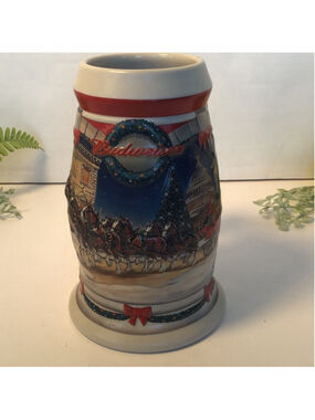 Vintage Budweiser Stein Holiday at the Capital 2001